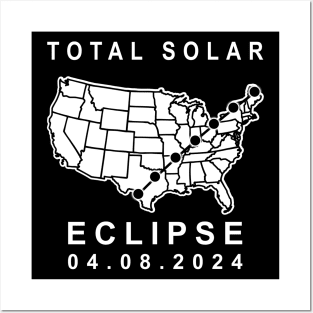 solar eclipse 2024 path of totality map Totality 4.08.24 April 8, 2024 Posters and Art